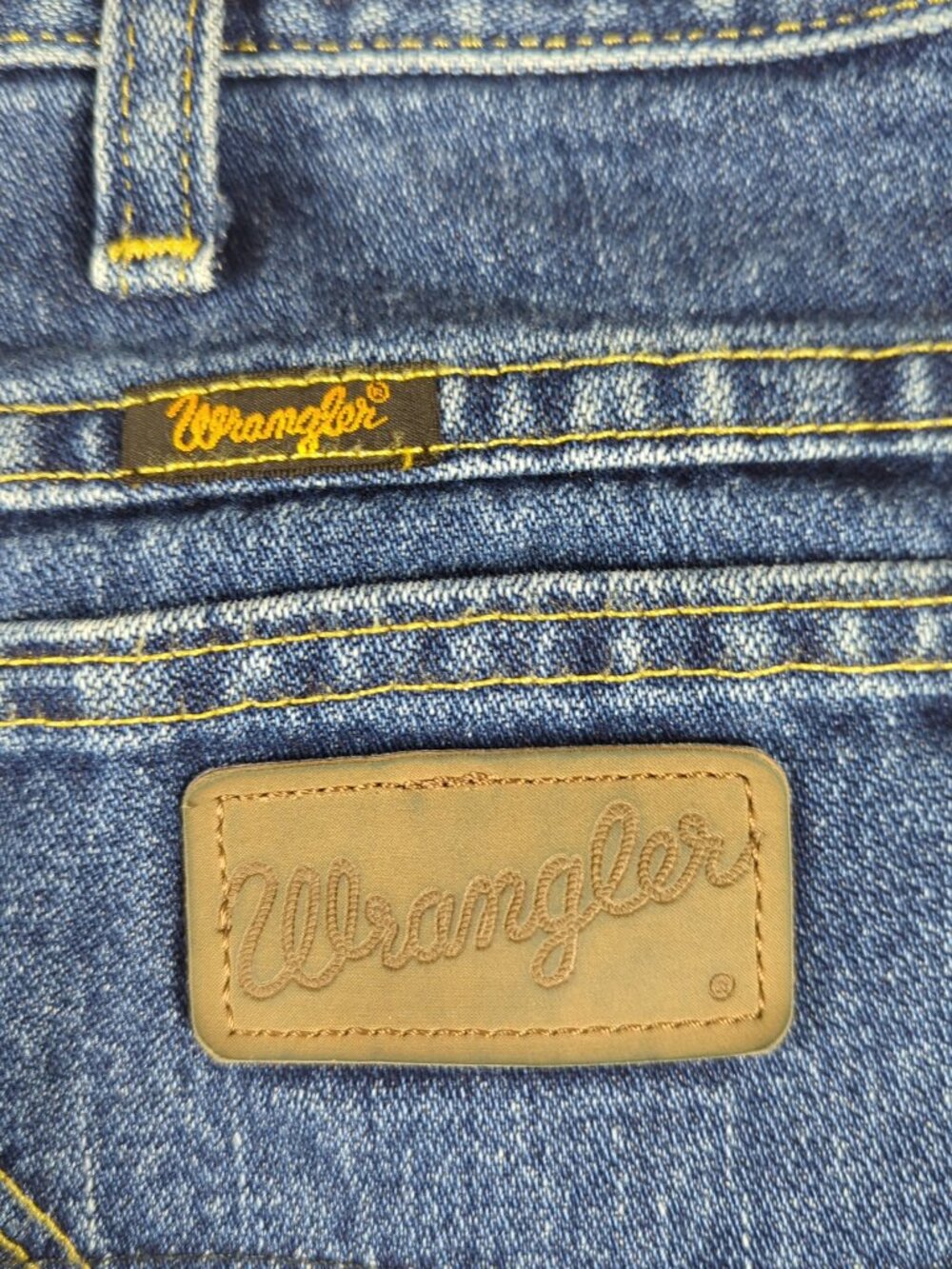 Wrangler George Strait Jeans Men's 33x30 (Actual 32x30) Blue Cowboy Cut Rodeo - Picture 9 of 10